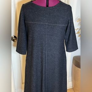 Eileen Fisher Charcoal Wool Dress